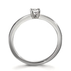 Solitärring 950 platina diamant vit, 0.15 ct, [Brillant], w-si