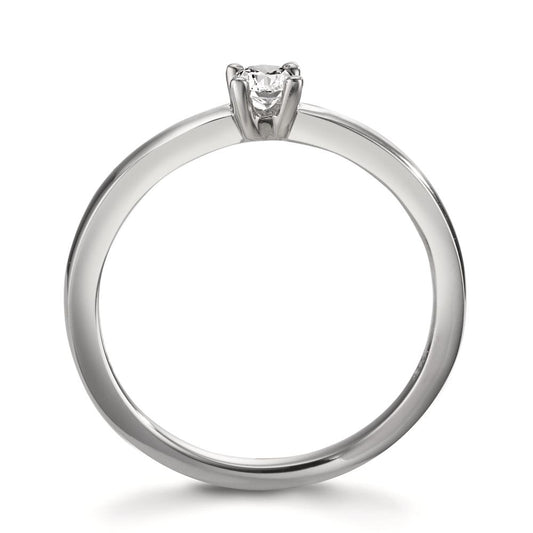 Solitärring 950 platina diamant vit, 0.15 ct, [Brillant], w-si