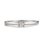 Solitärring 950 platina diamant vit, 0.15 ct, [Brillant], w-si
