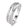 Finger ring 750/18 K vitguld diamant 0.15 ct, 20 stenar, w-si