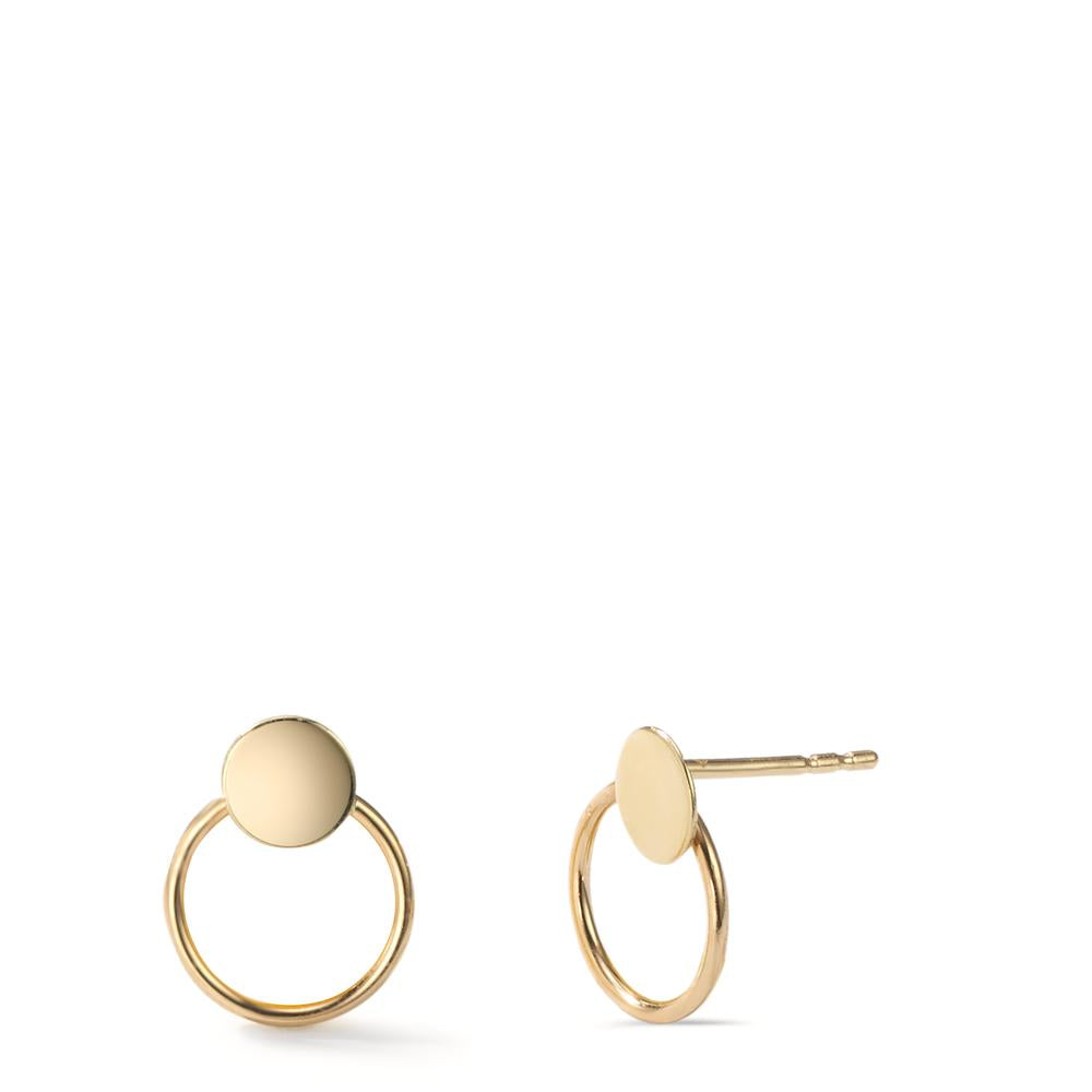 Örhängen med knoppar 585/14 K gult guld Ø7.5 mm