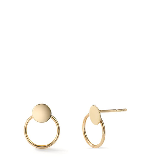 Örhängen med knoppar 585/14 K gult guld Ø7.5 mm