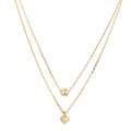 Collier 585/14 K gult guld Hjärta 42-45 cm