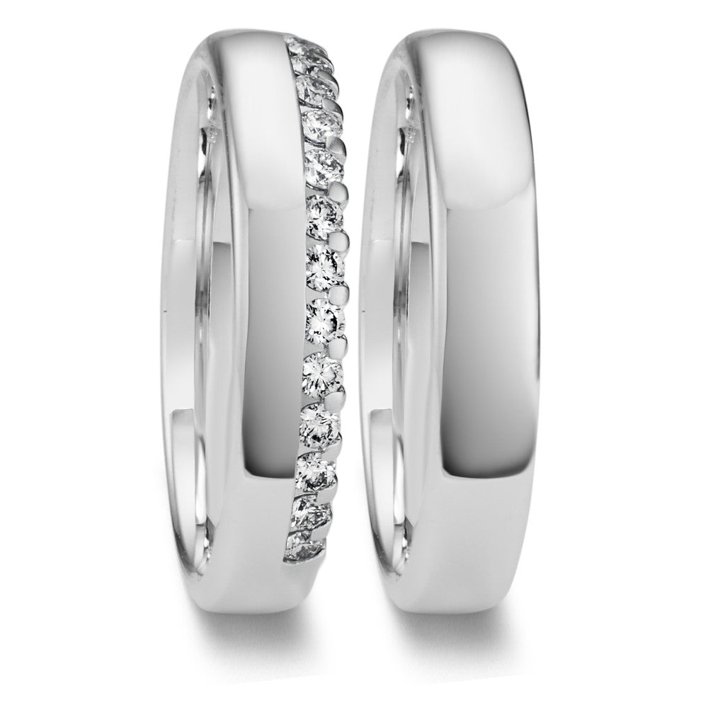 Partnerring 750/18 K vitguld
