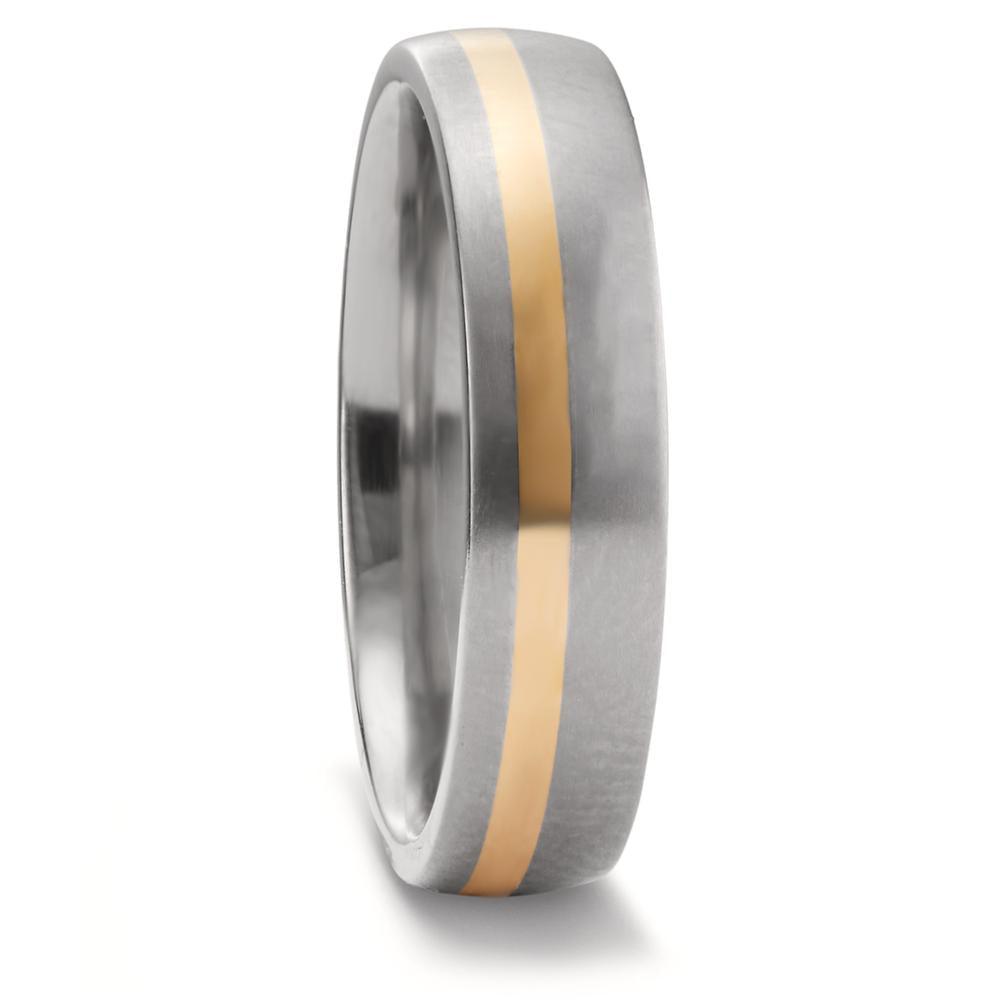 Partnerring titan, 750/18 K gult guld