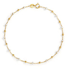 Armband 750/18 K gult guld emaljerad