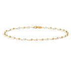 Armband 750/18 K gult guld emaljerad