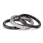 Finger ring 750/18 K vitguld, Keramik diamant 1 ct, 25 stenar, [Brillant]
