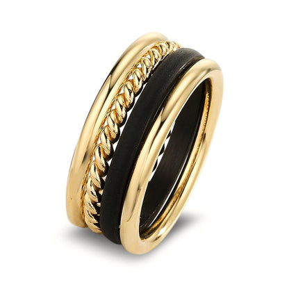 Finger ring 750/18 K gult guld, Kol