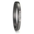 Partnerring 999 Tantal, 950 platina diamant 0.035 ct, 5 stenar, w-si