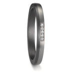 Partnerring 999 Tantal, 950 platina diamant 0.035 ct, 5 stenar, w-si