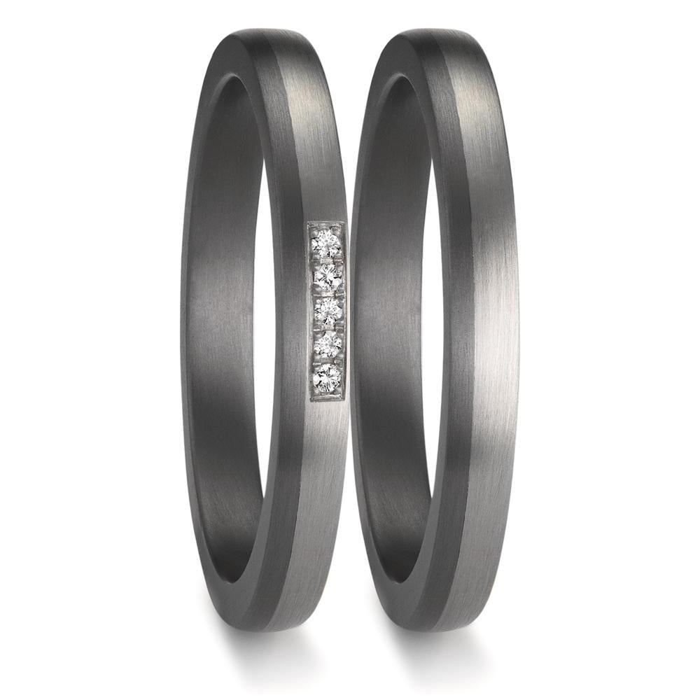 Partnerring 999 Tantal, 950 platina