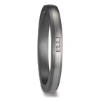 Partnerring 999 Tantal, 950 platina diamant 0.01 ct, 3 stenar, w-si