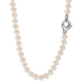 Collier 750/18 K vitguld Sötvattensodlad pärla vit, 5.5 mm 46 cm