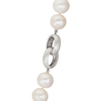 Collier Silver Sötvattensodlad pärla vit, 12 mm 50 cm