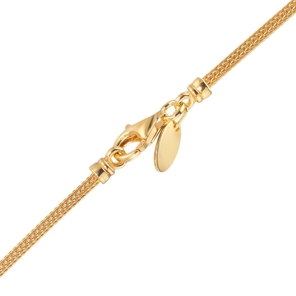 Collier Silver gul guldpläterad nod 50 cm