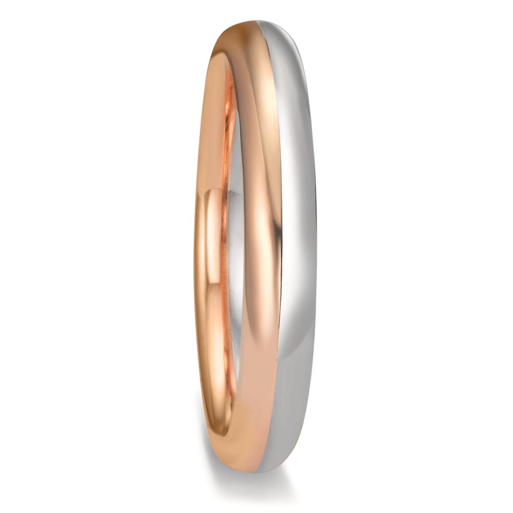 Partnerring 750/18 K vitguld, 750/18 K roséguld