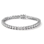 Armband Silver Zirkoniumoxid rodiumpläterad 20 cm