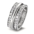Ring set 750/18 K vitguld Zirkoniumoxid