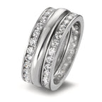 Ring set 750/18 K vitguld Zirkoniumoxid