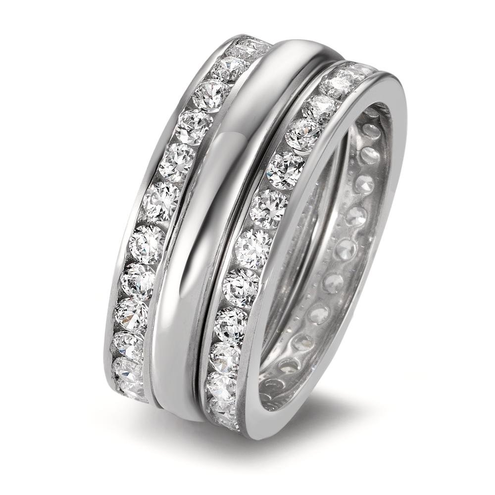 Ring set 750/18 K vitguld Zirkoniumoxid