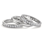 Ring set 750/18 K vitguld Zirkoniumoxid