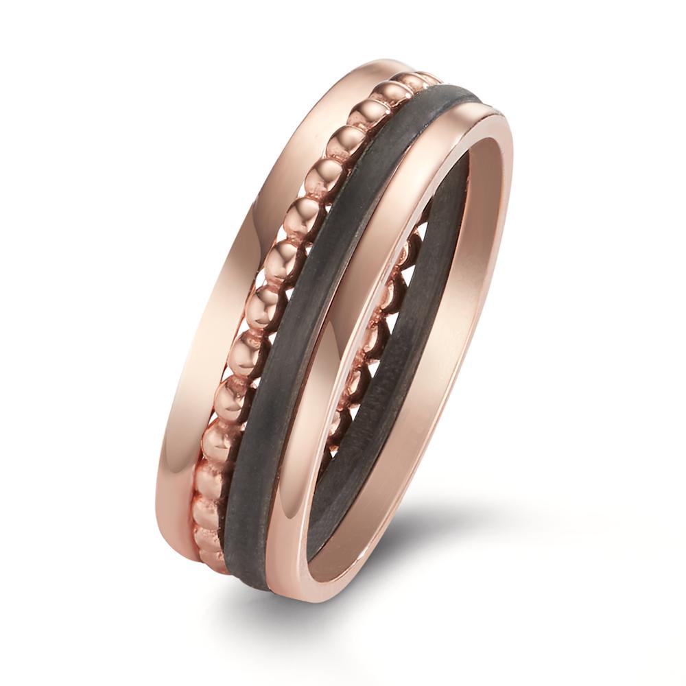Ring set 585/14 K rött guld, Kol