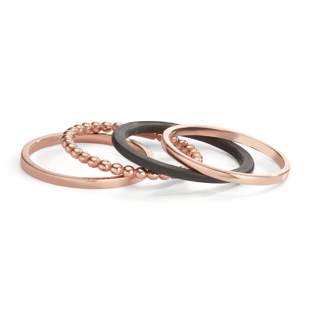 Ring set 585/14 K rött guld, Kol
