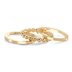 Ring set 750/18 K gult guld