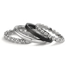 Ring set 750/18 K vitguld, titan