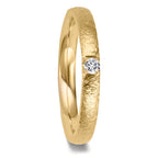 Partnerring 750/18 K gult guld diamant 0.09 ct, w-vsi