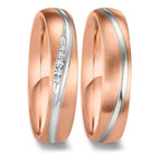 Partnerring 750/18 K vitguld, 750/18 K rött guld