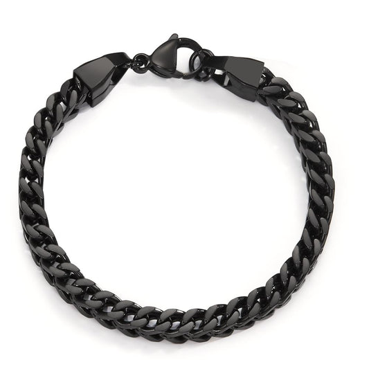 Armband rostfritt stål svart IP-belagd 22 cm