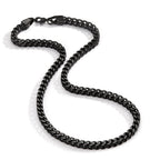 Collier rostfritt stål svart IP-belagd 50 cm