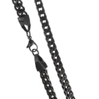 Collier rostfritt stål svart IP-belagd 50 cm
