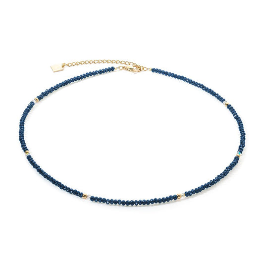 Collier rostfritt stål gul IP-belagd 42-48 cm