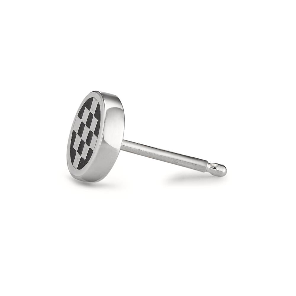 Örhängen 1 st Silver emaljerad Ø7 mm