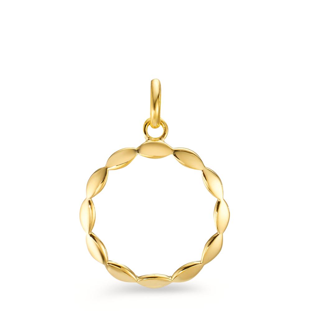 Hängsmycke 375/9 K gult guld Ø16 mm