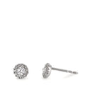Örhängen med knoppar 750/18 K vitguld diamant 0.24 ct, w-si Ø5 mm