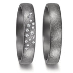 Partnerring 999 Tantal diamant 0.105 ct, 15 stenar, w-si