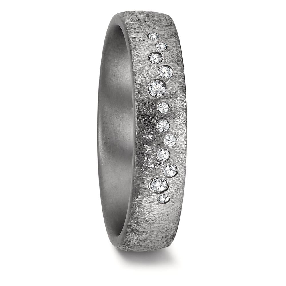 Partnerring 999 Tantal diamant 0.104 ct, 12 stenar, w-si