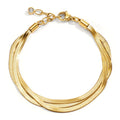 Armband rostfritt stål gul IP-belagd 17.5-20.5 cm
