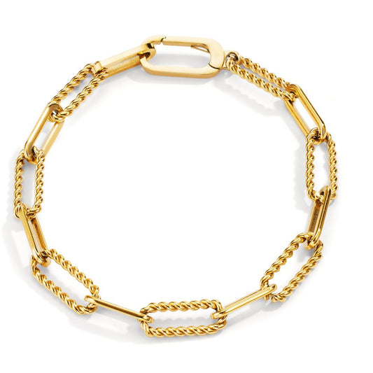 Armband rostfritt stål gul IP-belagd 19.5 cm
