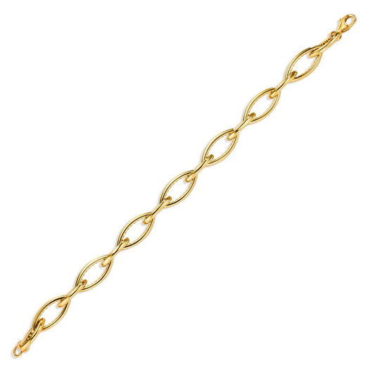 Armband 375/9 K gult guld 20 cm