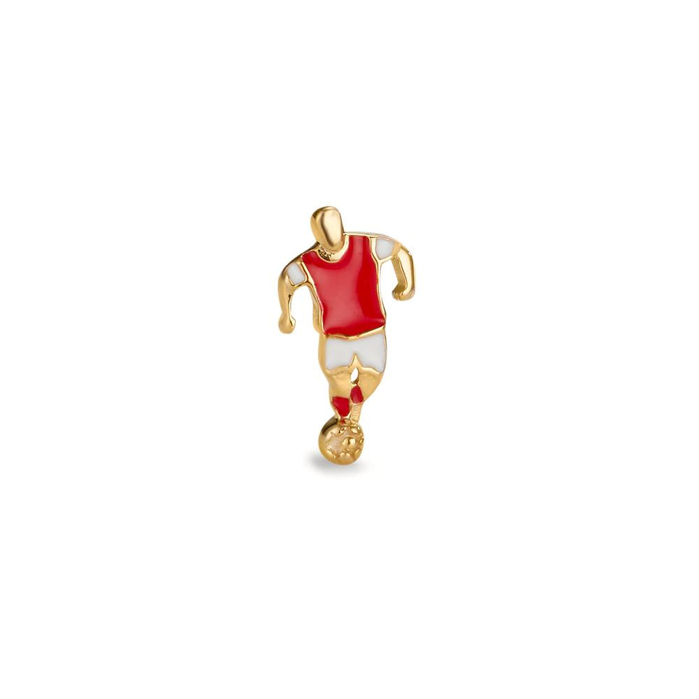 Örhängen 1 st 375/9 K gult guld målad Fotboll