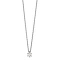 Collier 750/18 K vitguld diamant 0.15 ct, w-si 40-42 cm
