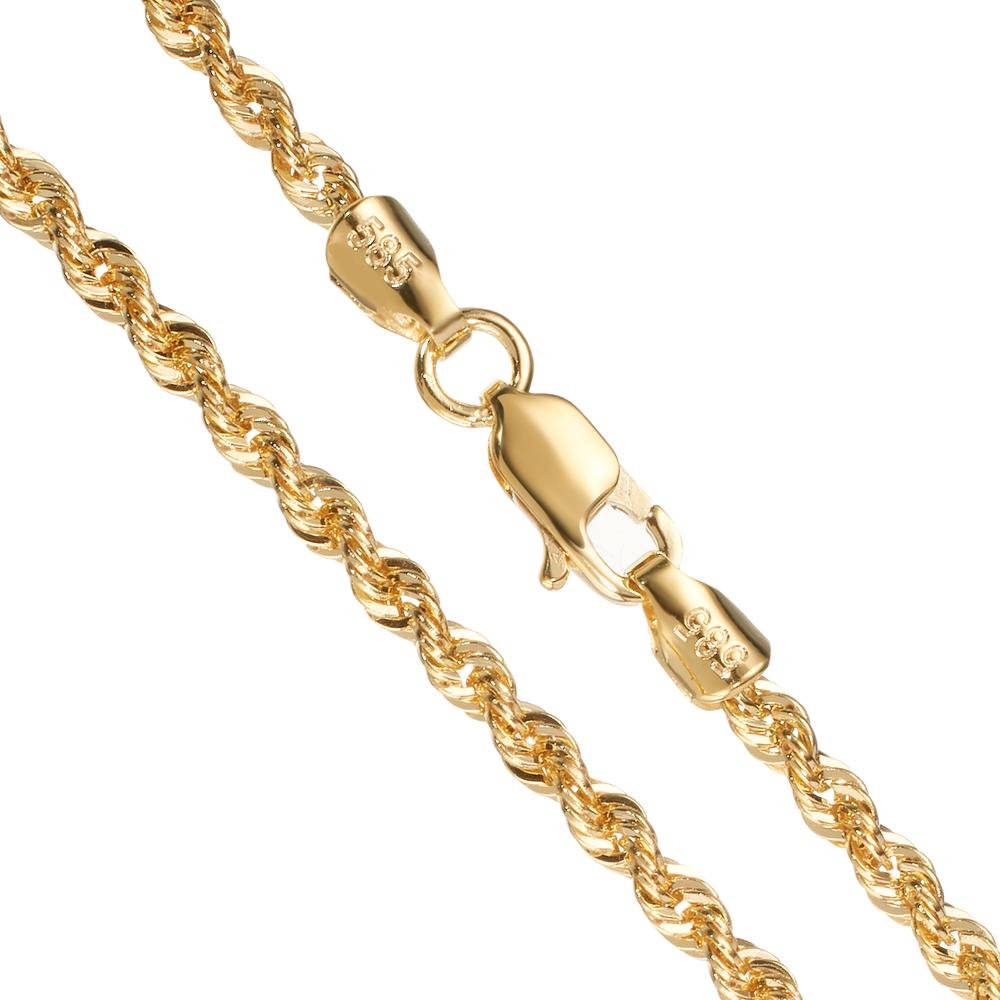 Collier 585/14 K gult guld 42 cm Ø2 mm
