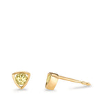 Örhängen med knoppar 585/14 K gult guld Peridot 0.24 ct, 2 stenar Ø4.5 mm