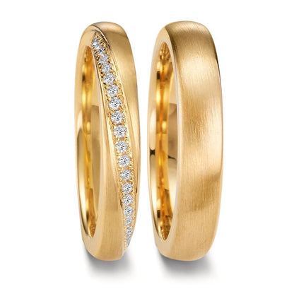 Partnerring 750/18 K gult guld