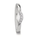 Partnerring 750/18 K vitguld diamant 0.045 ct, 5 stenar, tw-vsi